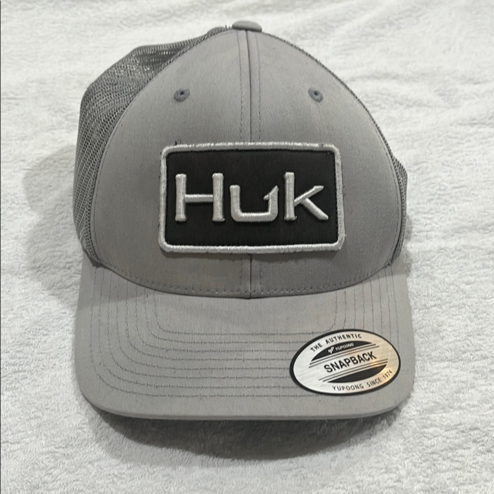 Huk Gray Snapback Cap